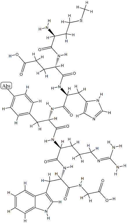 (p-Iodo-Phe)-ACTH (4-10), 159600-82-5, 结构式