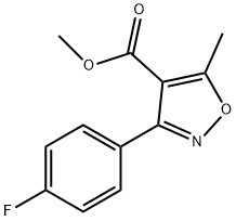 3-(4-氟苯基)-5-甲基-4-异噁唑羧酸甲酯, 159693-09-1, 结构式