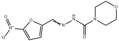 N'-[(5-Nitro-2-furyl)methylene]morpholine-4-carbohydrazide Struktur