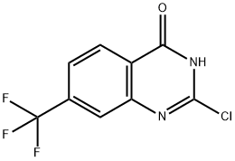 2,7-二氯-7-三氟甲基喹唑啉-4-酮,159870-93-6,结构式