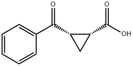 2-benzoylcyclopropanecarboxylic acid 化学構造式