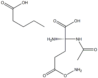 N-acetyl-L-glutamic acid, compound with L-ornithine (1:1) Structure