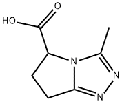 3-甲基-5H,6H,7H-吡咯并[2,1-C][1,2,4]三唑-5-羧酸,160205-15-2,结构式