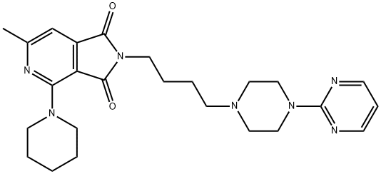 160244-10-0 4-methyl-2-(1-piperidyl)-8-[4-(4-pyrimidin-2-ylpiperazin-1-yl)butyl]-3 ,8-diazabicyclo[4.3.0]nona-2,4,10-triene-7,9-dione