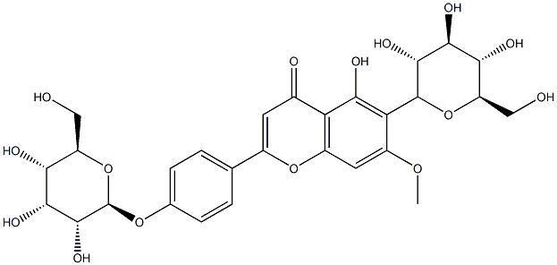 鸭跖黄酮苷,16049-42-6,结构式