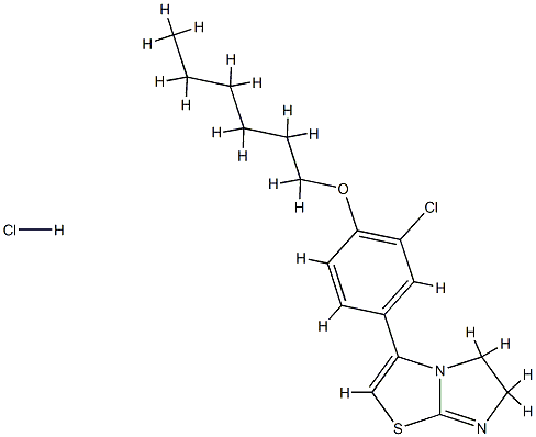 2-(3-chloro-4-hexoxy-phenyl)-4-thia-1,6-diazabicyclo[3.3.0]octa-2,5-di ene hydrochloride|