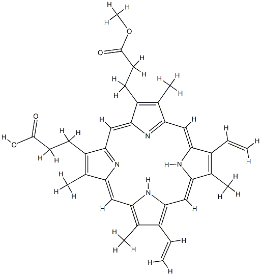 protoporphyrin IX monomethyl ester 结构式