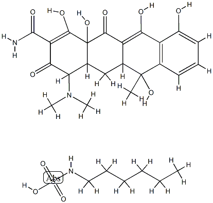 tetracycline hexylsulfamate 化学構造式