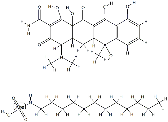 tetracycline dodecylsulfamate 化学構造式