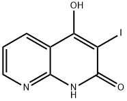 1,8-Naphthyridin-2(1H)-one,4-hydroxy-3-iodo-(9CI) Struktur