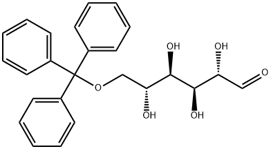 6-O-トリチル-D-マンノピラノース 化学構造式