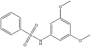 N-(3,5-dimethoxyphenyl)benzenesulfonamide Structure