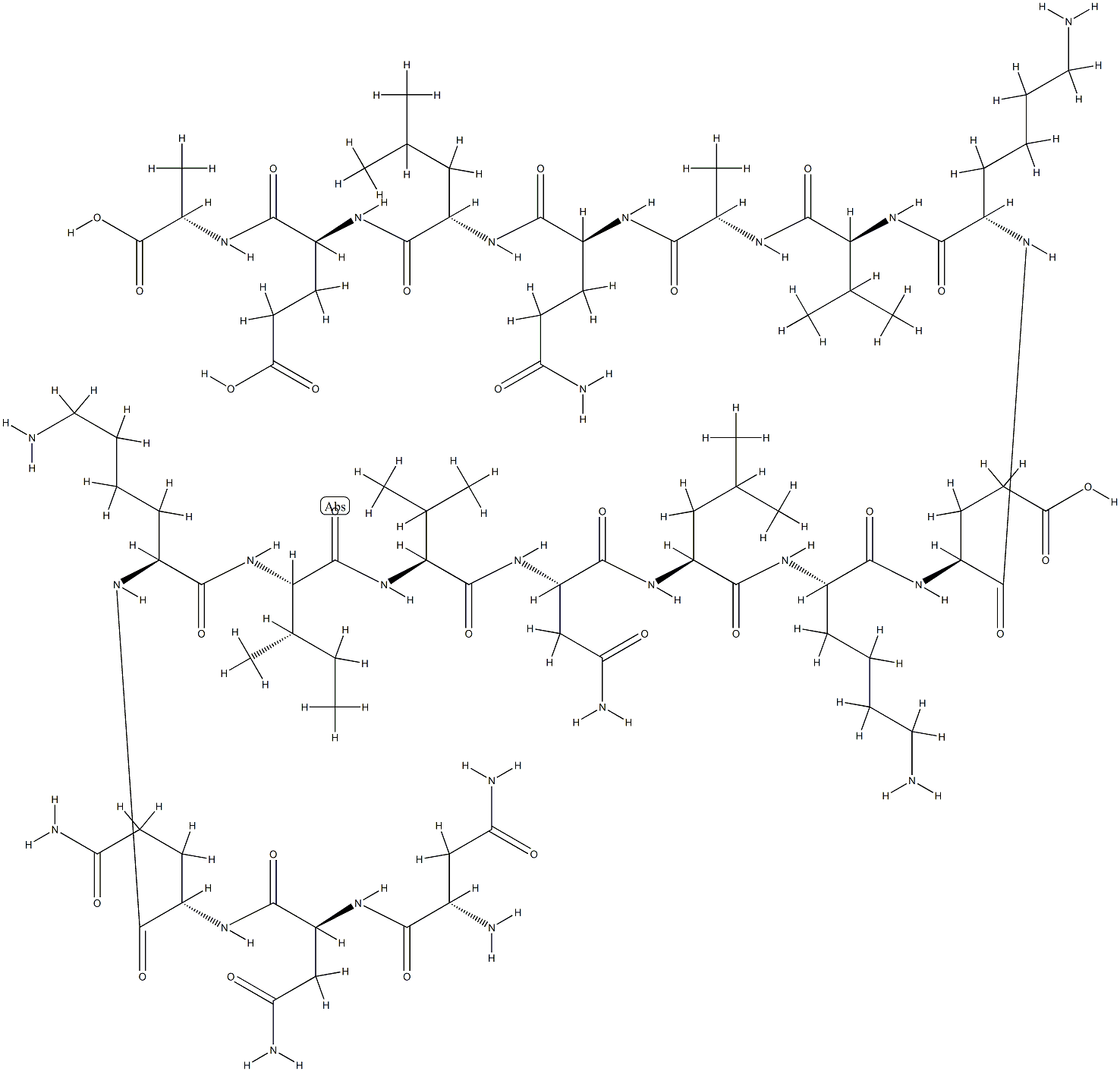 FIBRINOGEN GAMMA-CHAIN (117-133) Struktur