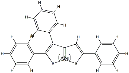 2,3,5-Triphenyl[1,2]dithiolo[1,5-b][1,2]dithiole-7-SIV,16094-76-1,结构式