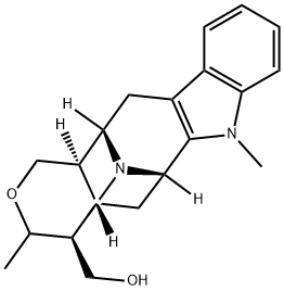20,21-Dihydro-21-methyl-18-noralstphyllan-19-ol Struktur