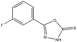 5-(3-Fluorophenyl)-1,3,4-oxadiazole-2-thiol 结构式