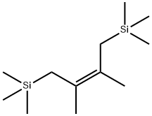 Silane,2,3-dimethyl-2-butene-1,4-diyl)bis[trimethyl-E-,16109-37-8,结构式
