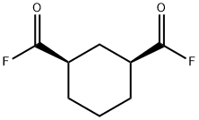 1,3-Cyclohexanedicarbonyl difluoride, cis- (9CI) Structure