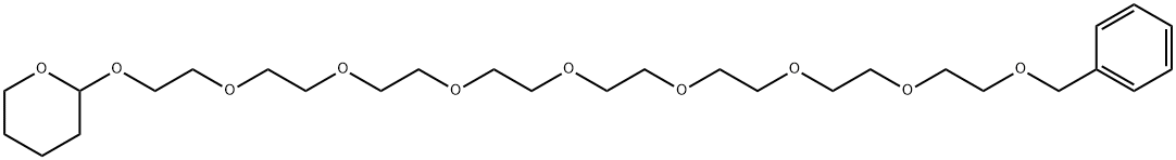 Benzyl-PEG8-THP 化学構造式