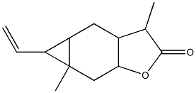 3-Norcaraneacetic acid, 4-hydroxy-.alpha.,6-dimethyl-7-vinyl-, .gamma.-lactone 结构式