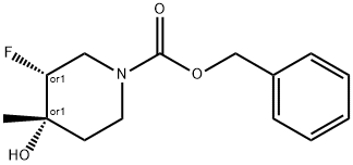 Trans-Benzyl 3-Fluoro-4-Hydroxy-4-Methylpiperidine-1-Carboxylate(WX641108) Struktur