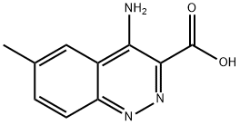 3-Cinnolinecarboxylicacid,4-amino-6-methyl-(9CI),161373-38-2,结构式