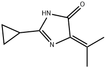 4H-Imidazol-4-one,2-cyclopropyl-1,5-dihydro-5-(1-methylethylidene)-(9CI) Structure