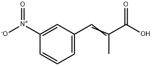 2-Propenoic acid, 2-Methyl-3-(3-nitrophenyl)-,1615-00-5,结构式
