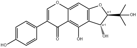 刺桐素 F 结构式