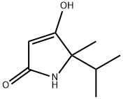 2H-Pyrrol-2-one,1,5-dihydro-4-hydroxy-5-methyl-5-(1-methylethyl)-(9CI) 化学構造式