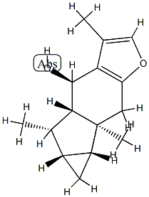 1618-84-4 (4R)-3,5β,6bβ-Trimethyl-4,4aα,5,5aα,6,6aα,6b,7-octahydrocycloprop[2,3]indeno[5,6-b]furan-4α-ol