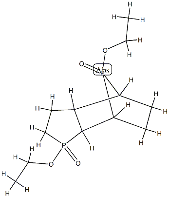 1,8-ジエトキシオクタヒドロ-4,7-エピホスフィニデン-1H-ホスフィンドール1,8-ジオキシド 化学構造式