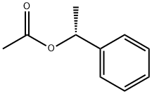 Acetic Acid (R)-1-Phenylethyl Ester 化学構造式