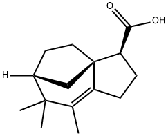 (3S)-2,3,4,5,6,7-Hexahydro-7,7,8-trimethyl-1H-3aα,6α-methanoazulene-3α-carboxylic acid Structure