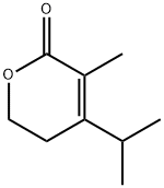 2H-Pyran-2-one,5,6-dihydro-3-methyl-4-(1-methylethyl)-(9CI) Structure