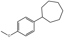 (4-methoxyphenyl)cycloheptane 结构式