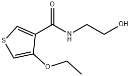 3-Thiophenecarboxamide,4-ethoxy-N-(2-hydroxyethyl)-(9CI) Structure