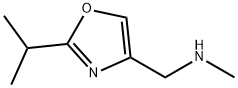 4-Oxazolemethanamine,N-methyl-2-(1-methylethyl)-(9CI) Struktur