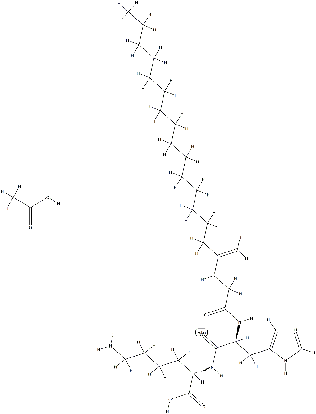 パルミトイルトリペプチド-1 化学構造式