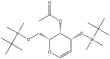 4-O-ACETYL-3 6-DI-O-(TERT-BUTYLDIMETHYL& Struktur