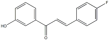 3-(4-fluorophenyl)-1-(3-hydroxyphenyl)-2-propen-1-one Struktur