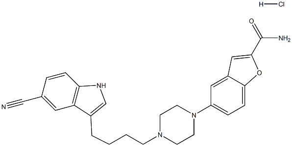 盐酸维拉唑酮, 163521-08-2, 结构式