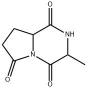 Pyrrolo[1,2-a]pyrazine-1,4,6(7H)-trione, 2,3,8,8a-ba--tetrahydro-3-methyl- (8CI) 结构式