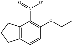 1H-Indene,5-ethoxy-2,3-dihydro-4-nitro-(9CI) 化学構造式