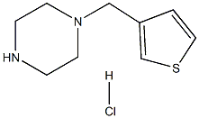 Piperazine, 1-(3-thienylmethyl)-, hydrochloride (1:1) Struktur