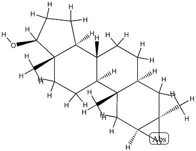 2β,3β-Epoxy-3-methyl-5α-androstan-17β-ol Structure