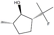 Cyclopentanol, 2-(1-fluoro-1-methylethyl)-5-methyl-, [1-alpha-,2-ba-(R*),5-ba-]- (9CI),163959-12-4,结构式
