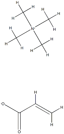 N,N,N-Trimethylmethanaminium·propenoic acidanion 结构式