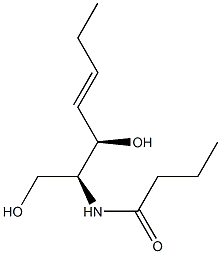 (2S,3R,4E)-2-Butyrylamino-4-hepten-1,3-diol Structure