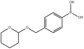 (4-(((Tetrahydro-2H-pyran-2-yl)oxy)Methyl)phenyl)boronic acid Structure